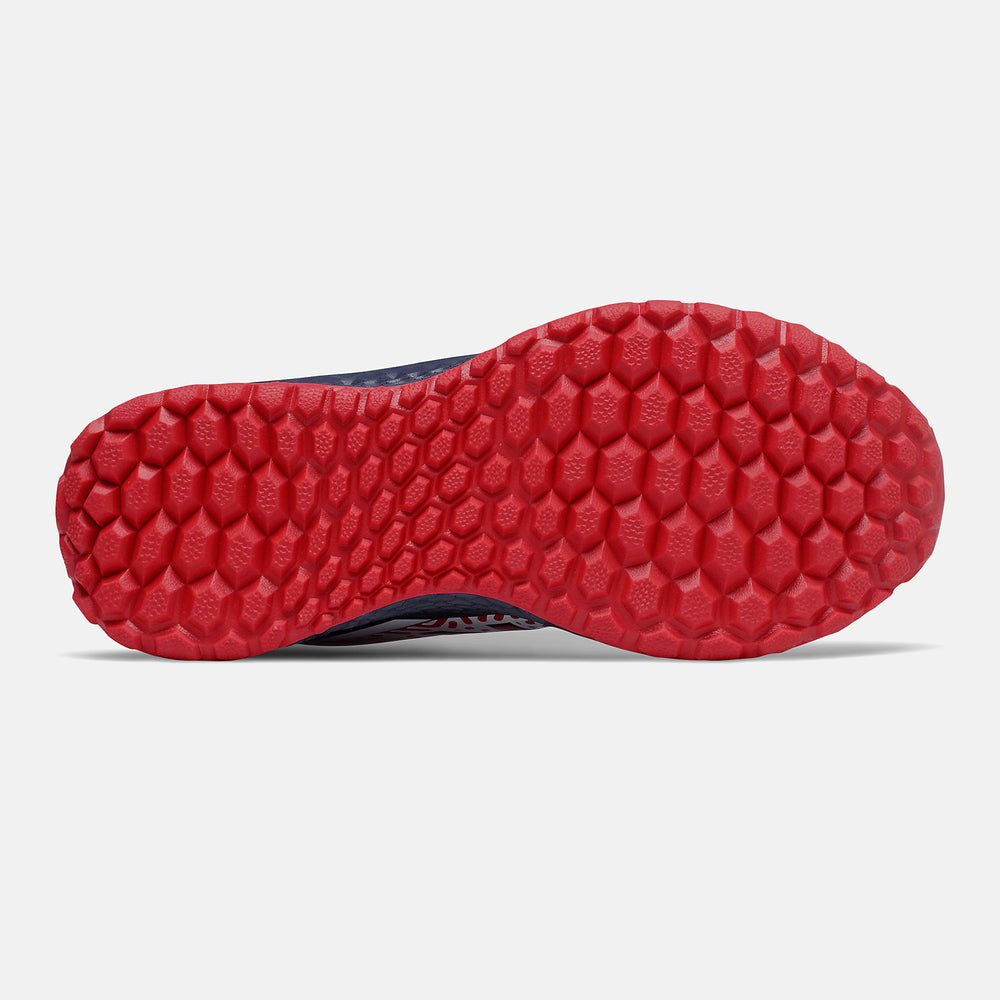 Red/White and Navy Fresh Foam Velo v2 Turf / New Balance Women